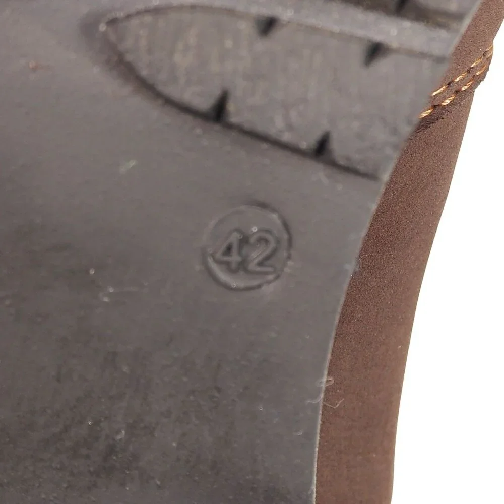 Bos. & Co. Camden Sherpa Lined‎ Leather Chelsea Boots Men's 9/42 Dark Brown
